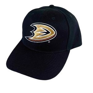 Anaheim Ducks Hat NEW Adjustable NHL Hockey Fanwear Sixth Man Black Gold